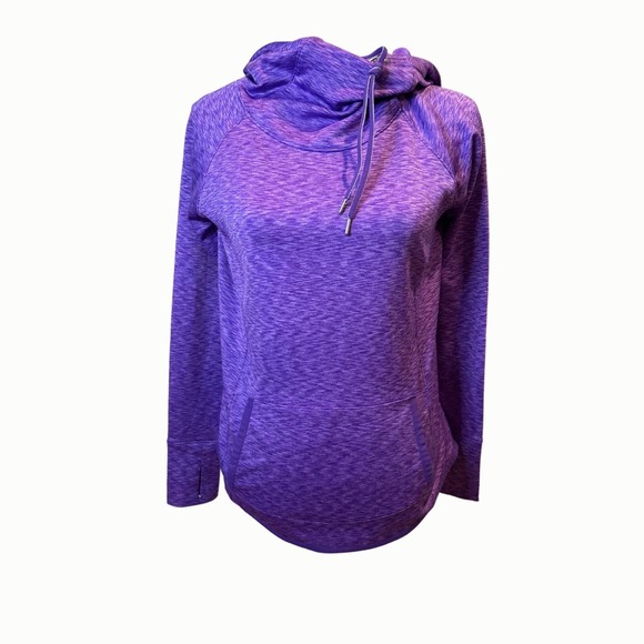 Athleta Tops - Athleta Triumph Hoodie #54023 Purple Size Small Thimb Holes